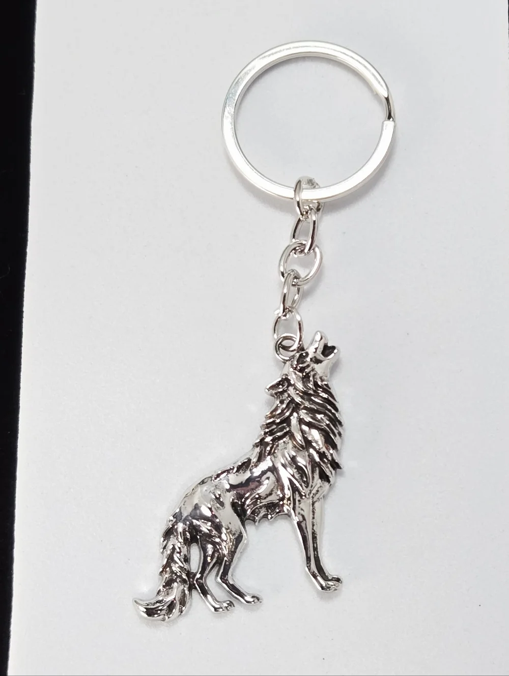 Viking Wolf Fenrir Keychain Norse Celtic Silver Medieval Keyring Masculine Edge